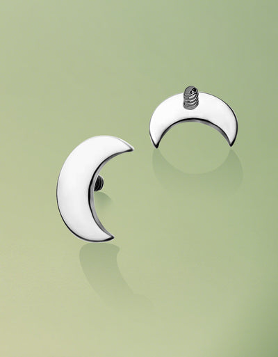 Titanium Internally Threaded Crescent