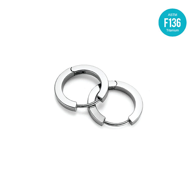 F136 Titanium Seamless Hoop Ring–Hypoallergenic Piercing Jewelry for Ear,Cartilage,Helix or Lip