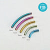 F136 Titanium Curved Barbell–Internally Threaded 14G/16G Piercing Shaft for Eyebrow,Lip,Rook