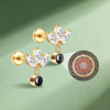 Hottime Titanium Scripture Projection Stud Earring Personalized Piercing Jewelry