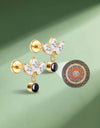 Hottime Titanium Scripture Projection Stud Earring Personalized Piercing Jewelry