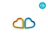F136 Titanium Heart-Shaped Hoop Ring–Hypoallergenic Piercing Jewelry for Cartilage&Helix