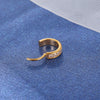 Titanium CZ Wide Nose Clicker 16G Hypoallergenic Piercing Hoop