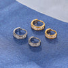 Titanium CZ Wide Nose Clicker 16G Hypoallergenic Piercing Hoop