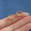 Titanium CZ Wide Nose Clicker 16G Hypoallergenic Piercing Hoop