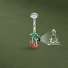 Factory Direct Cherry Belly Button Ring Personalized Micro Projection Piercing Jewelry