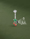 Factory Direct Cherry Belly Button Ring Personalized Micro Projection Piercing Jewelry