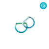 F136 Titanium D-Shaped Hoop Ring – Flat Bar for Ear, Nose & Lip Piercings
