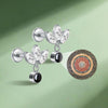 Hottime Titanium Scripture Projection Stud Earring Personalized Piercing Jewelry