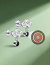Hottime Titanium Scripture Projection Stud Earring Personalized Piercing Jewelry