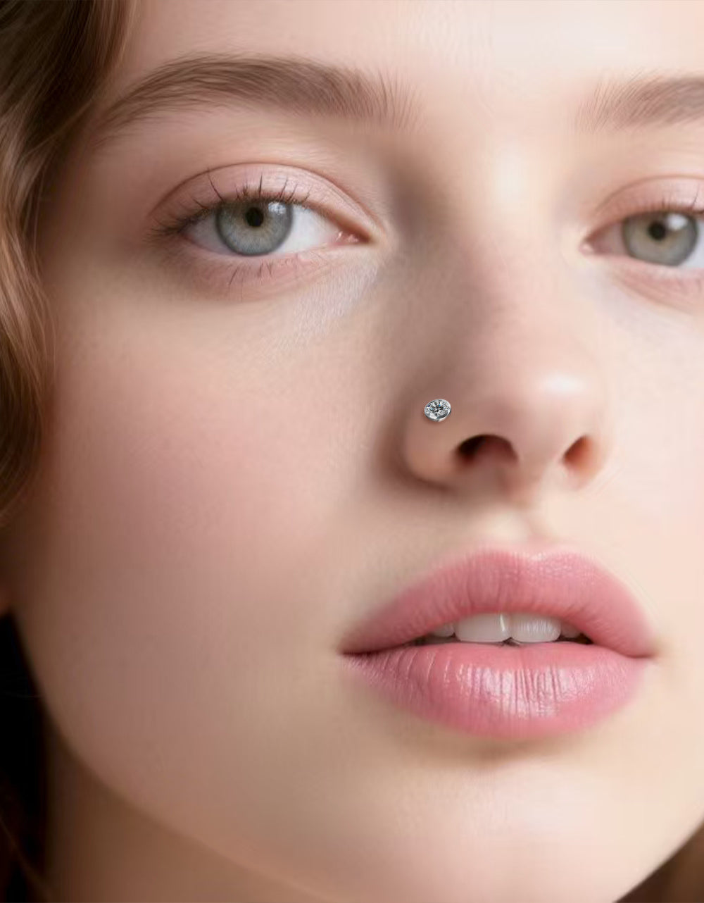 Titanium CZ Stone Nose Studs