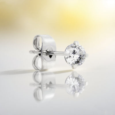 316L Steel Flat Disc Stud for Cartilage Piercing