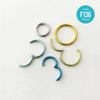 F136 Titanium Seamless Hoop Ring – For Ear, Nose, Septum & Lip Piercings