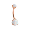 Synthetic Opal Belly Ring