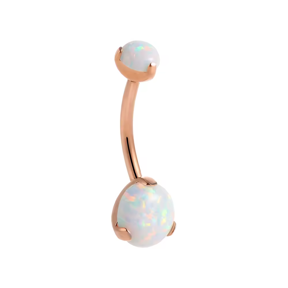 Synthetic Opal Belly Ring