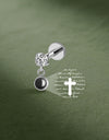 Custom Micro Projection Minimalist Stud Earrings Personalized Jewelry