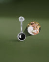 Minimalist Fashion Belly Button Ring Custom Photo Micro Projection Piercing Jewelry
