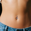 Luxury Moissanite Navel Ring With F136 Titanium Surgical Steel Belly Piercing Jewelry