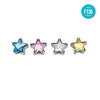 F136 Titanium Internally Threaded Star CZ Piercing Head–Lip, Ear & Nose Jewelry