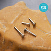 F136 Titanium 14G Flat Back Disc Post–Piercing Base for Ear&Cartilage