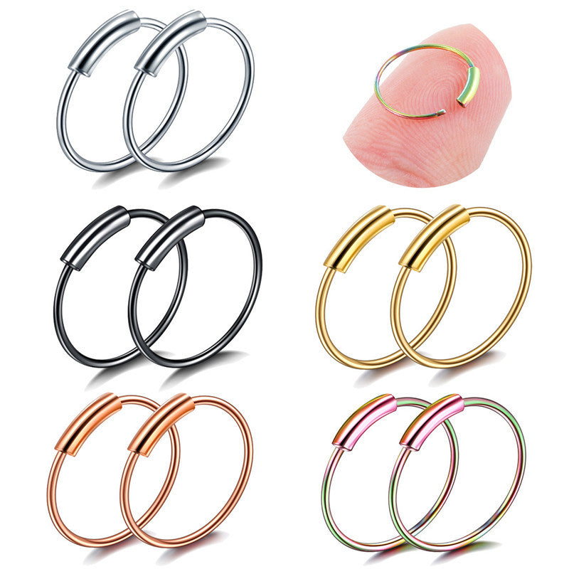 Medical-Grade Titanium Nose/Ear Piercing Jewelry – For Sensitive Skin