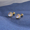 Opal Cartilage Stud 16G Internally Threaded Flat Back Helix Piercing