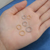 Titanium Pyramid-Cut Carved Ring Hypoallergenic 16G Clicker