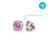 F136 Titanium 6mm Nest-Cut CZ Stud – Internally Threaded Ear & Cartilage Piercing