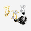 US Imports of Materials G23 Titanium Labret Cartilage Stud Ear Nail F136 Devil Dangle Top Body Piercing Jewelry Manufacture