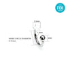 F136 Titanium Internally Threaded Star Labret – Cute Piercing Jewelry for Lips & Ears