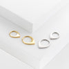 Surgical Steel Earring Punk Hypoallergenic Ear Rings Hoop Nose Ring Fine 316L Stainless Steel