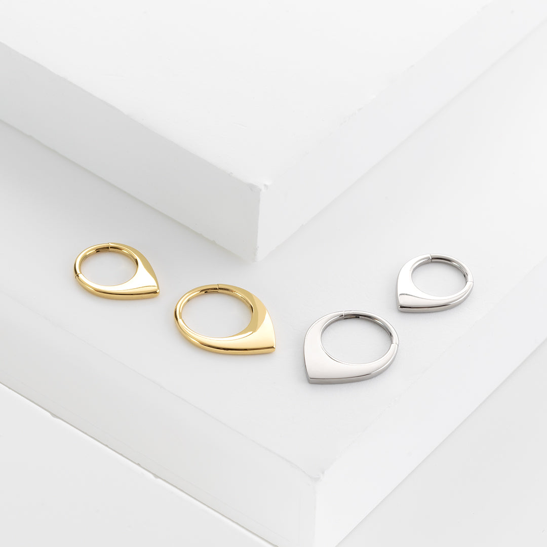 Surgical Steel Earring Punk Hypoallergenic Ear Rings Hoop Nose Ring Fine 316L Stainless Steel