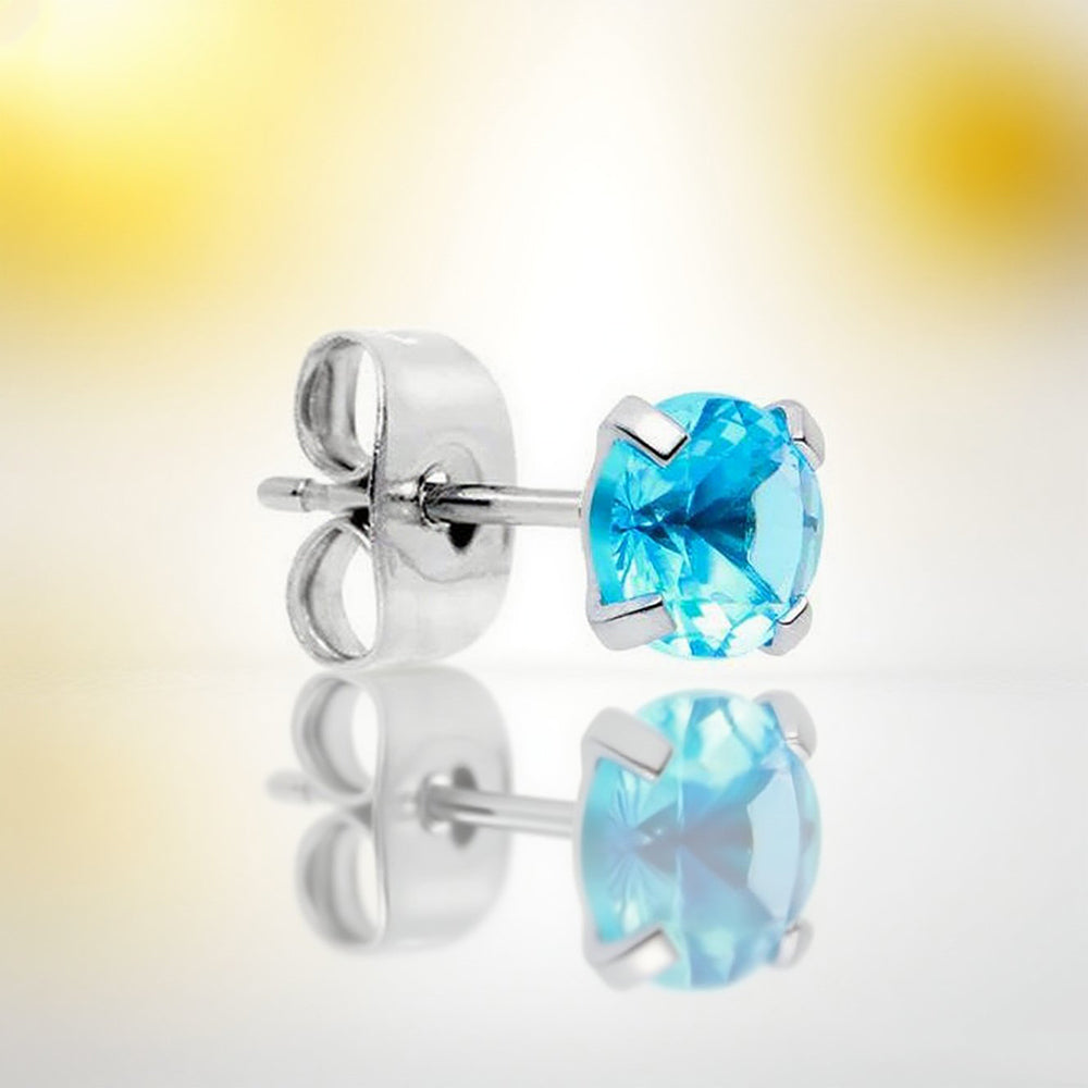 316L Steel Flat Disc Stud for Cartilage Piercing