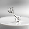 316L Stainless Steel Fashion Earring Round Star Square Heart Triangle CZ Labret Nose Rings Piercing Wholesale