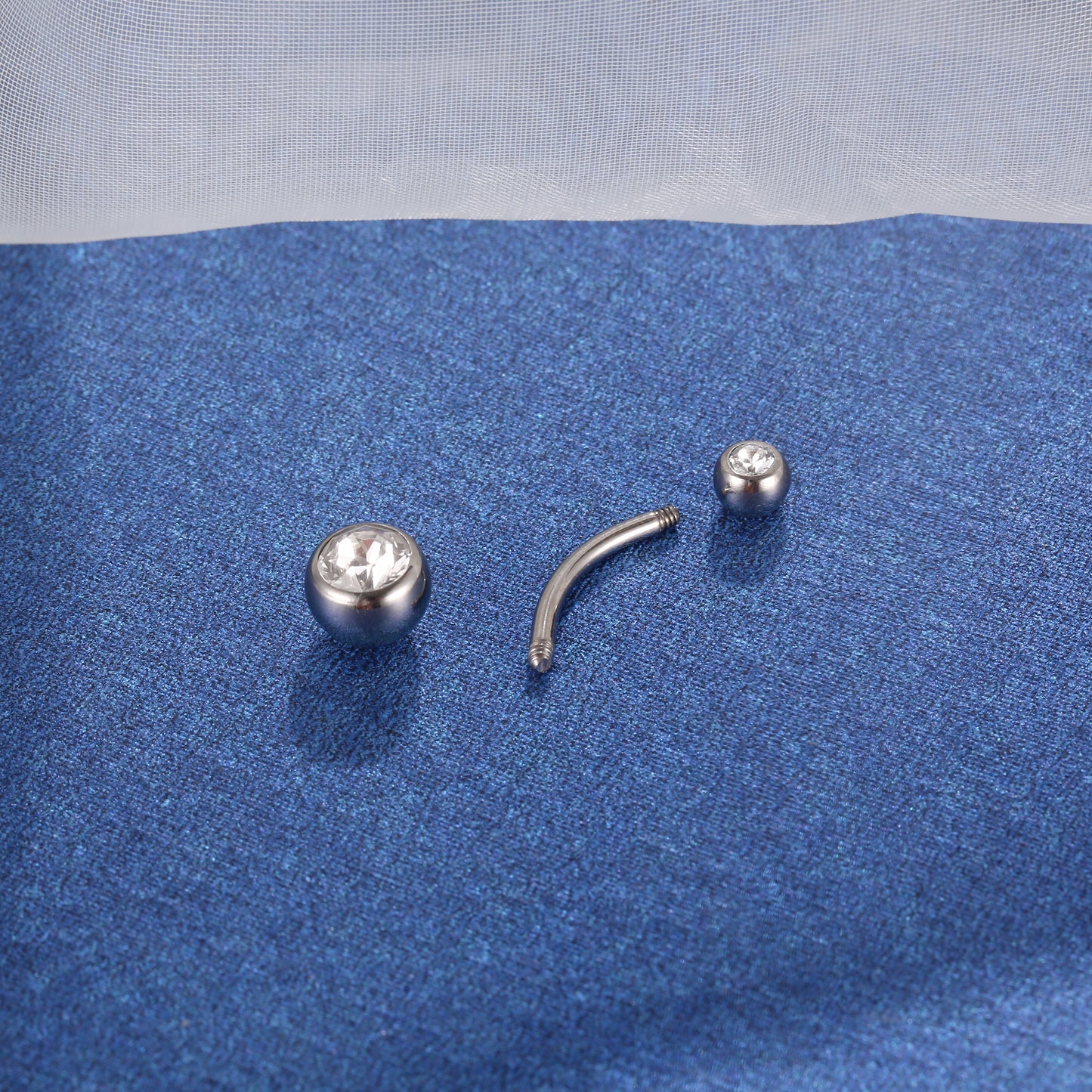 Swarovski Crystal Belly Button Ring 14G Navel Piercing Jewelry