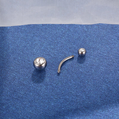 Swarovski Crystal Belly Button Ring 14G Navel Piercing Jewelry