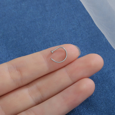 Titanium Minimal Nose Stud Hypoallergenic & Sleek Piercing Jewelry