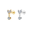 Internally Threaded CZ Lip Labret Stud Wholesale