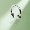 Titanium Spike Horseshoe piercing
