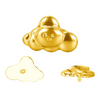 Titanium Smiling Cloud Labret Top – Internally Threaded Piercing Jewelry for Lip,Helix & Tragus