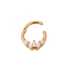 316L Stainless Steel Helix Earring | 5 Marquise CZ Blaze Segment Ring | Cartilage Piercing Jewelry