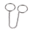 316L Stainless Steel Hoop Circle Rings with Zircon – Nose, Earring & Nipple Body Jewelry Set