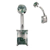 Fashion Belly Button Ring ASTM F136 Titanium Internally Threaded Prong Set Rectangle Natural Stone