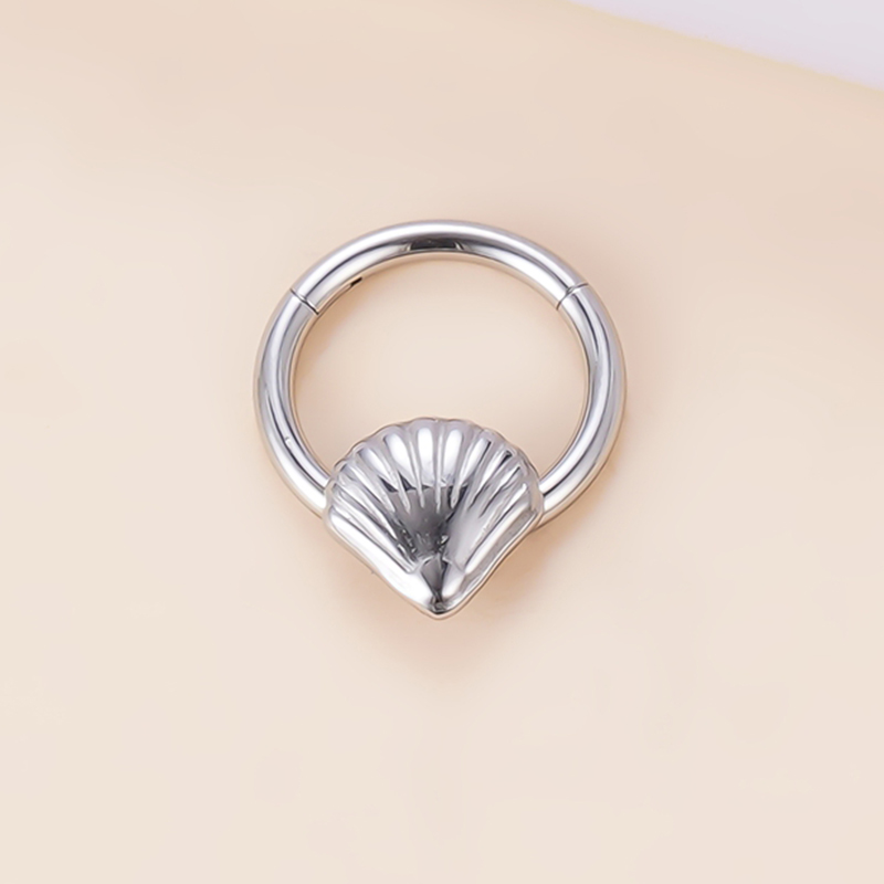 316L Stainless Steel Nose Hoop & Lip Stud with Zircon Crystals – Medical Grade Piercing Jewelry
