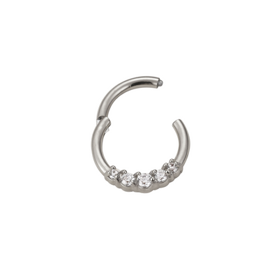 316L Stainless Steel High Segment Hoop Ring | Minimalist Helix Piercing Jewelry