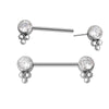 ASTM F136 Titanium Nipple Barbell–Hypoallergenic Piercing Jewelry for Women