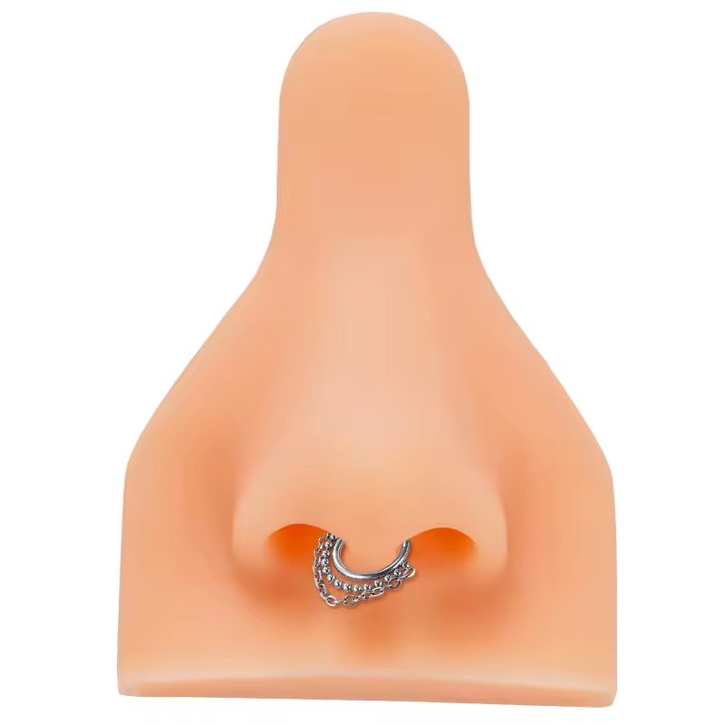 316L Stainless Steel Body Chain Hinged Clicker Segment Hoop Ring – Cartilage Earring & Body Piercing Jewelry