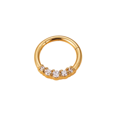 316L Stainless Steel High Segment Hoop Ring | Minimalist Helix Piercing Jewelry