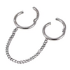 316L Stainless Steel Hoop Circle Rings with Zircon – Nose, Earring & Nipple Body Jewelry Set