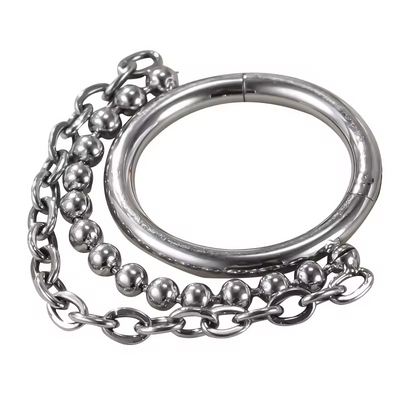 316L Stainless Steel Body Chain Hinged Clicker Segment Hoop Ring – Cartilage Earring & Body Piercing Jewelry